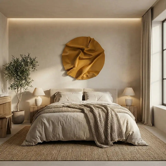 H10021 Luxury Folded Wall Decor Sculptural Art - Hussainor.com