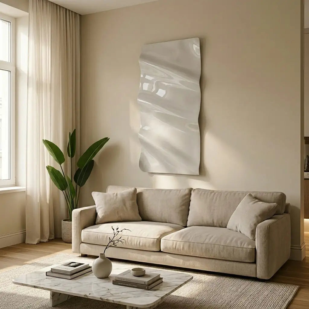 H10023 Wave Panel Luxury 3D Wall Sculptural Art - Hussainor.com