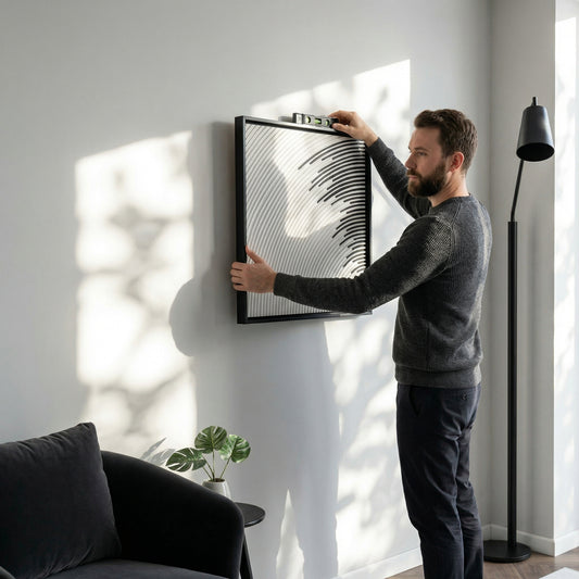 H10012 Abstract Curve Line Texture Wall Art - Hussainor.com