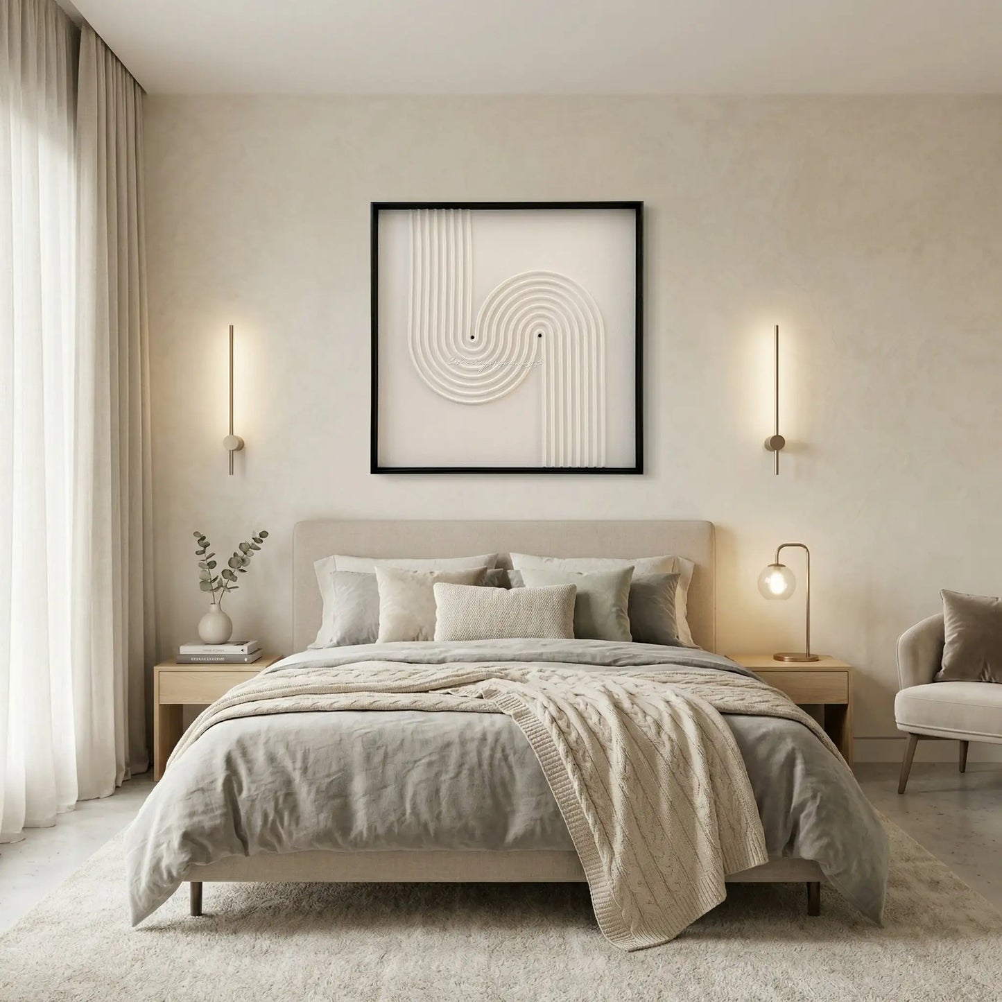 H10017 Abstract Flow Texture Wall Art - Hussainor.com