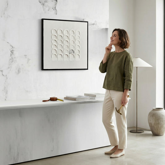 H10011 Abstract Arch Pattern Texture Wall Art - Hussainor.com