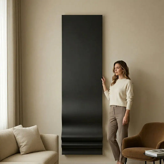 H10022  Luxury Panel Vertical Wall Sculptural Art - Hussainor.com