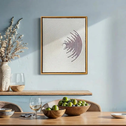 H10020  Concentric Circle Textured Wall Art - Hussainor.com