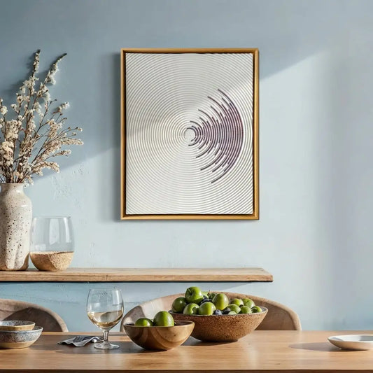 H10020  Concentric Circle Textured Wall Art - Hussainor.com