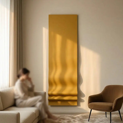 H10022  Luxury Panel Vertical Wall Sculptural Art - Hussainor.com