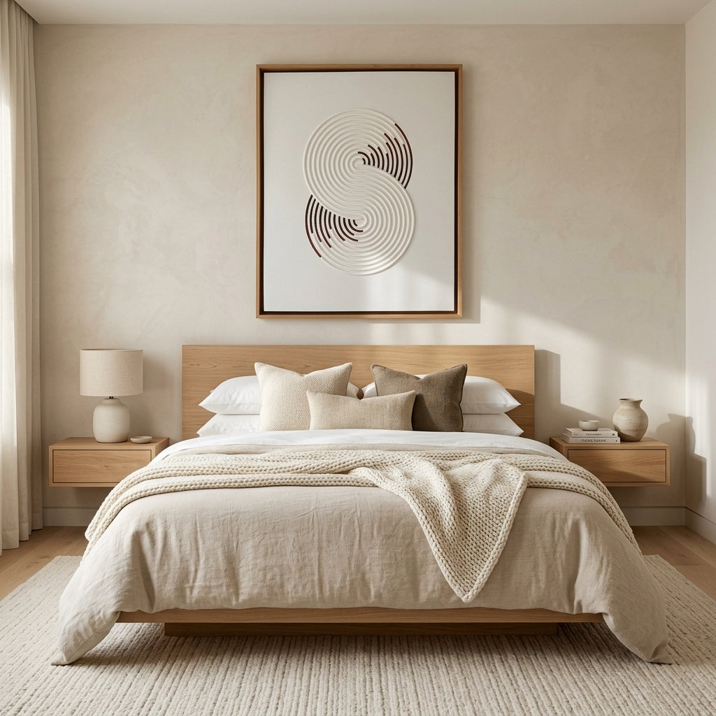 H1006  3D Spiral Curve Texture Wall Art - Hussainor.com