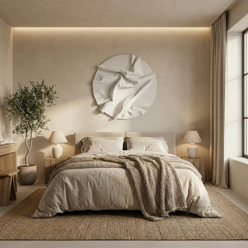 H10021  Luxury Folded Wall Decor Sculptural Art - Hussainor.com