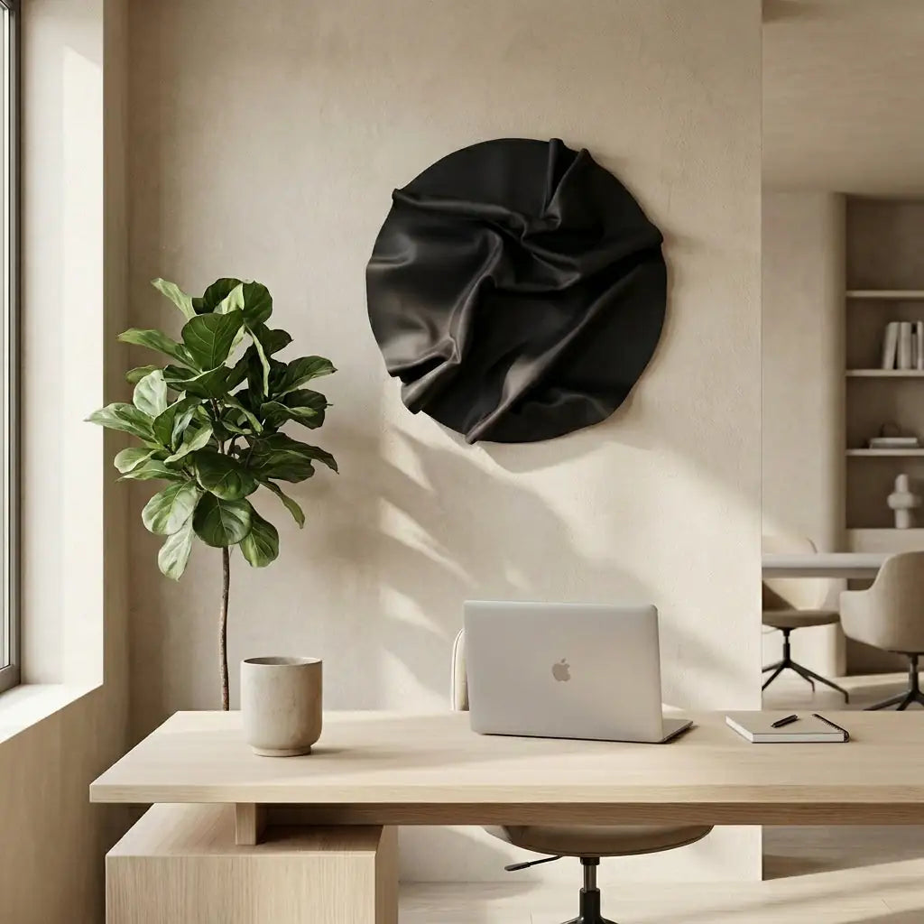 H10021  Luxury Folded Wall Decor Sculptural Art - Hussainor.com