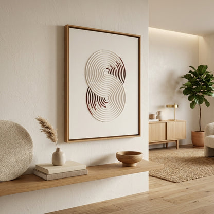 H1006  3D Spiral Curve Texture Wall Art - Hussainor.com