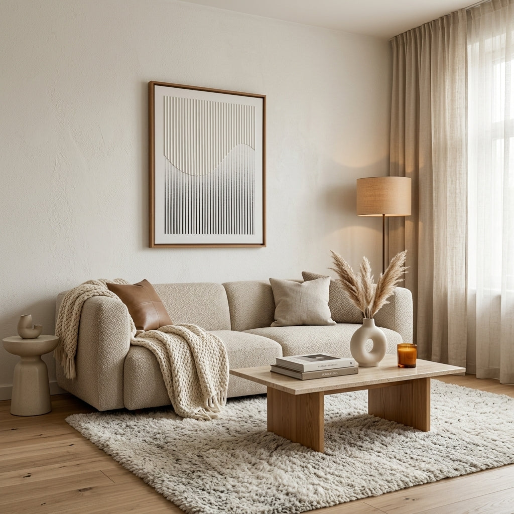 H1003  Abstract Wave Texture Wall Art - Hussainor.com