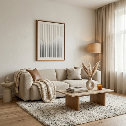 H1003  Abstract Wave Texture Wall Art - Hussainor.com