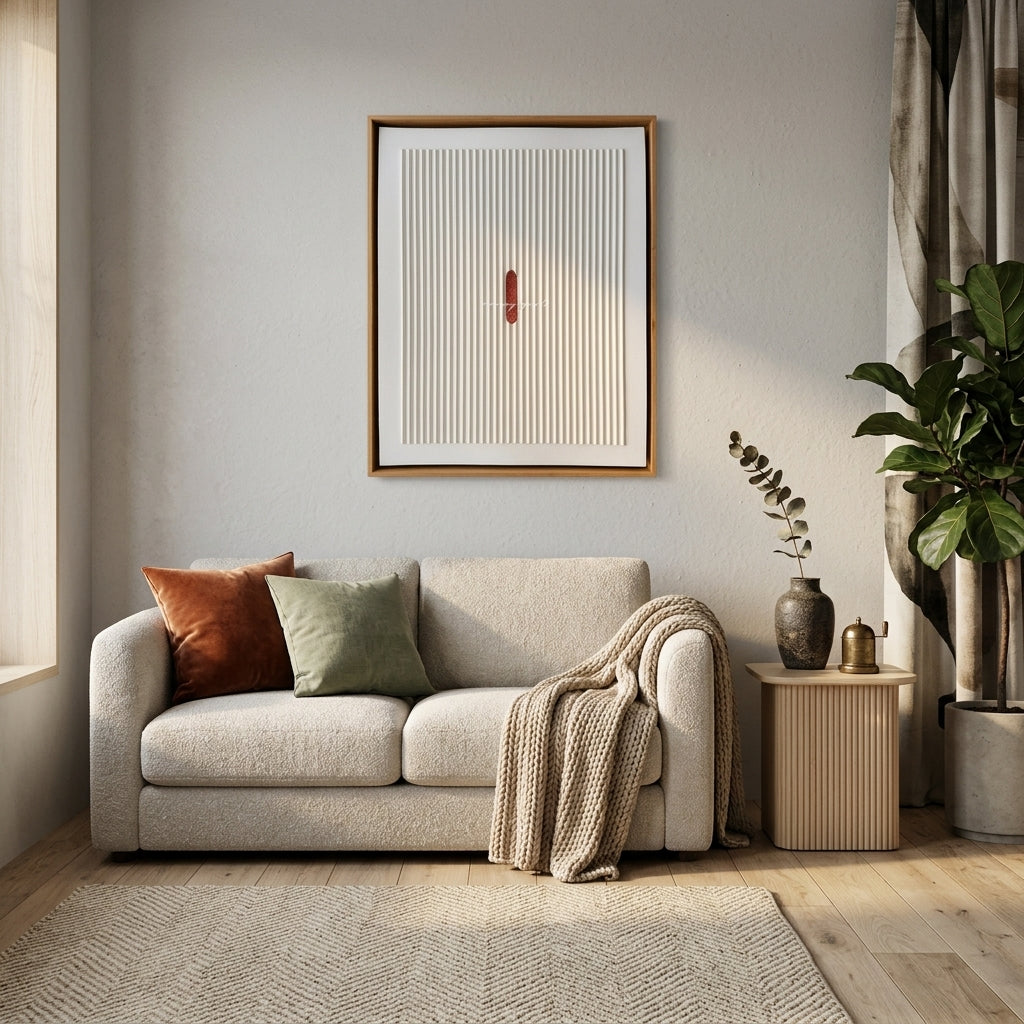 H1002  Minimal Accent Texture Wall Art - Hussainor.com