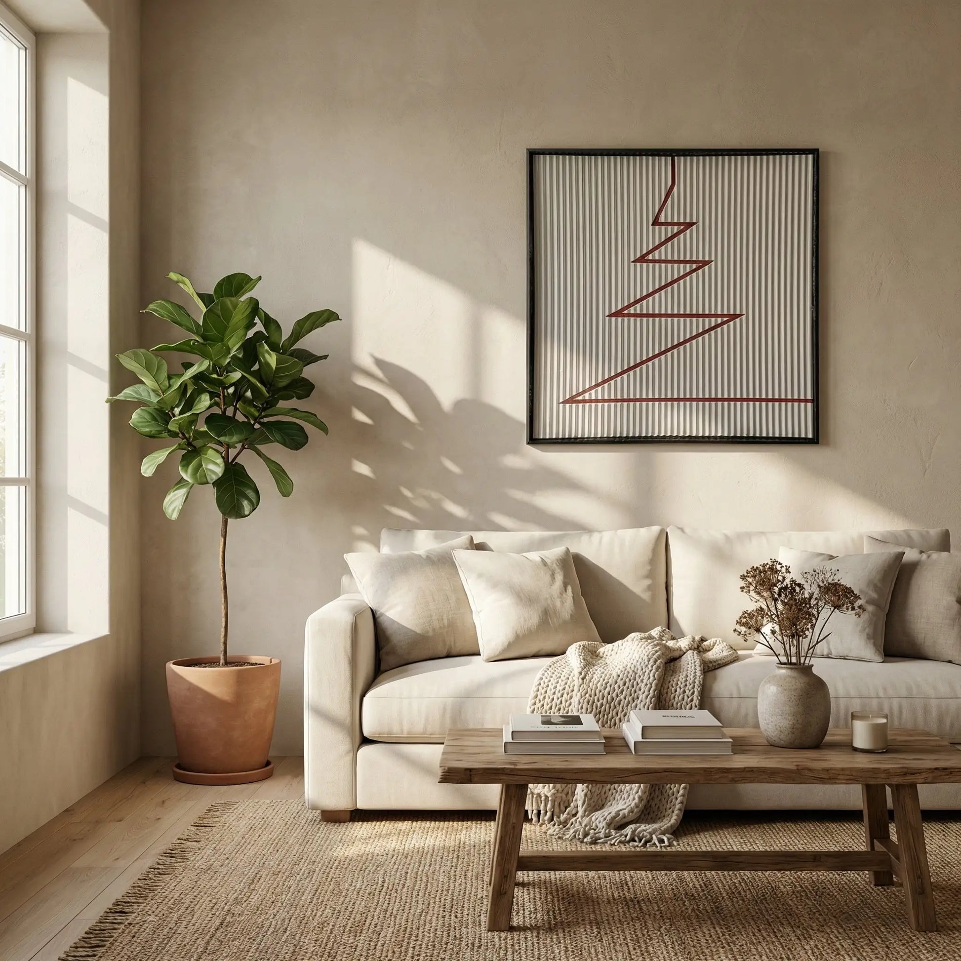 H10019  Modern Geometric Texture Art - Hussainor.com