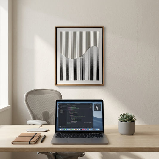 H1003  Abstract Wave Texture Wall Art - Hussainor.com