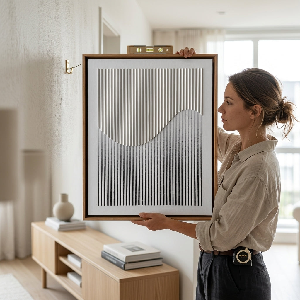 H1003  Abstract Wave Texture Wall Art - Hussainor.com