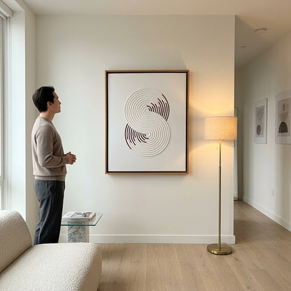 H1006  3D Spiral Curve Texture Wall Art - Hussainor.com