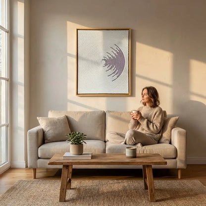 H10020  Concentric Circle Textured Wall Art - Hussainor.com