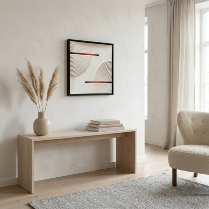 H1005  Modern Half Circle Texture Wall Art - Hussainor.com