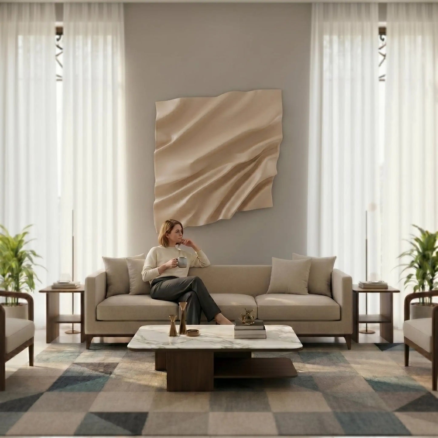 H10024  Texture Panel  Sculptural  Wall Art - Hussainor.com