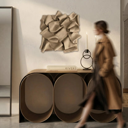 H10027  Fold Panel 3D Sculptural  Wall Art - Hussainor.com