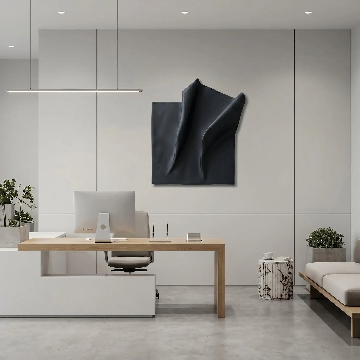 H10028  Soft Fold Panel  Wall Sculpture Art - Hussainor.com