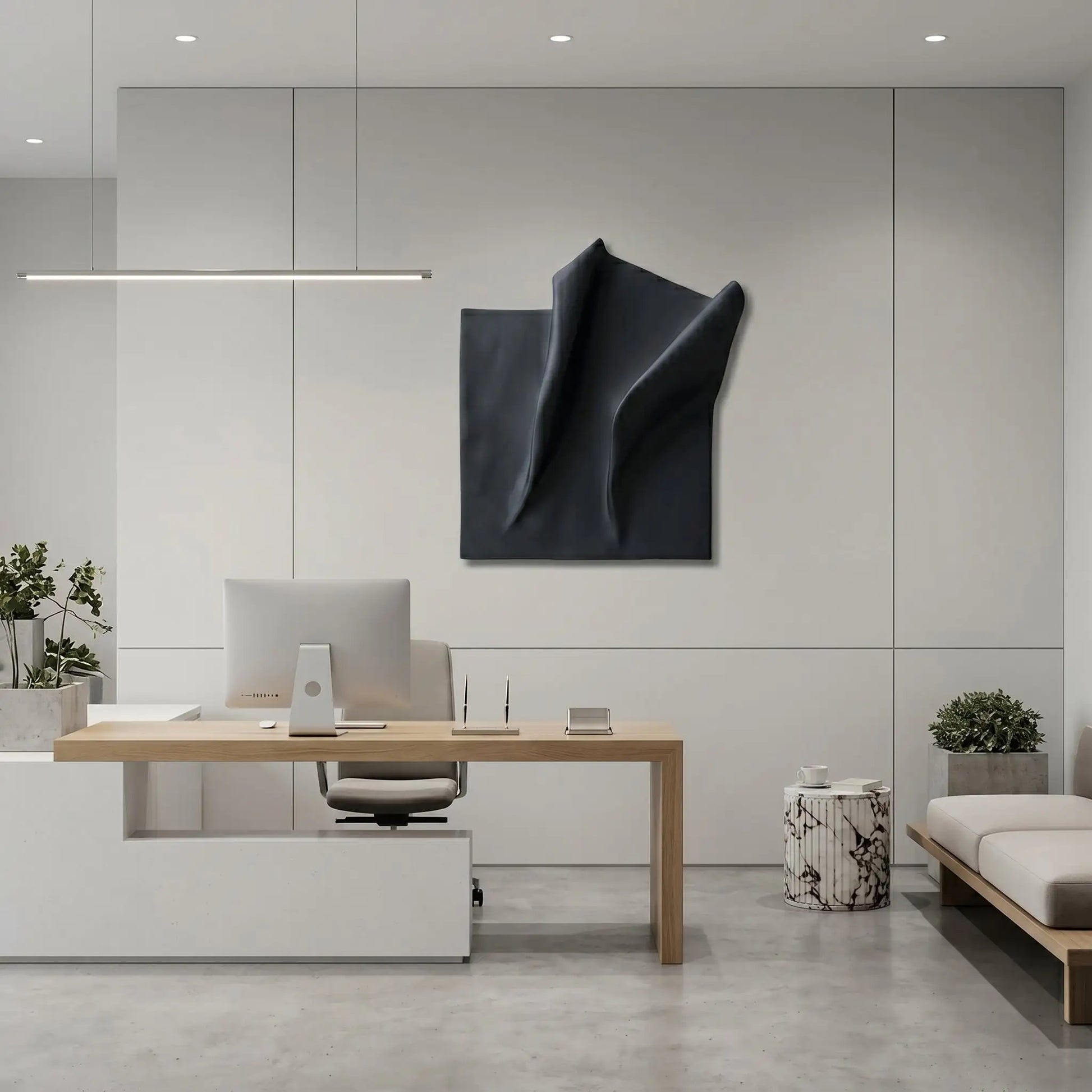 H10028  Soft Fold Panel  Wall Sculpture Art - Hussainor.com