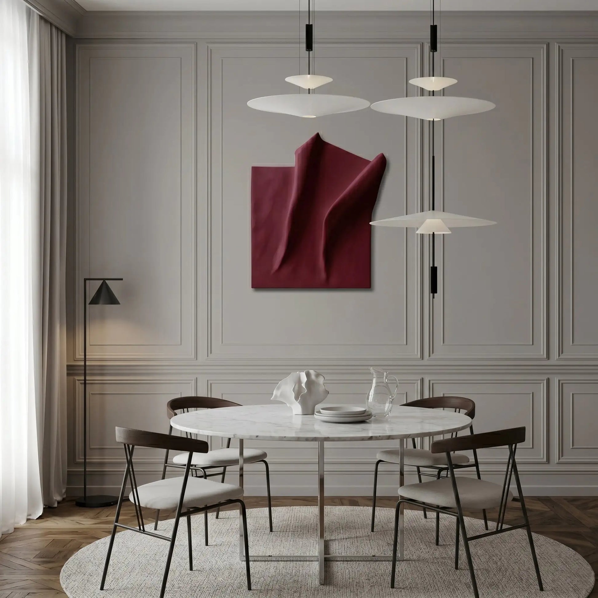 H10028  Soft Fold Panel  Wall Sculpture Art - Hussainor.com