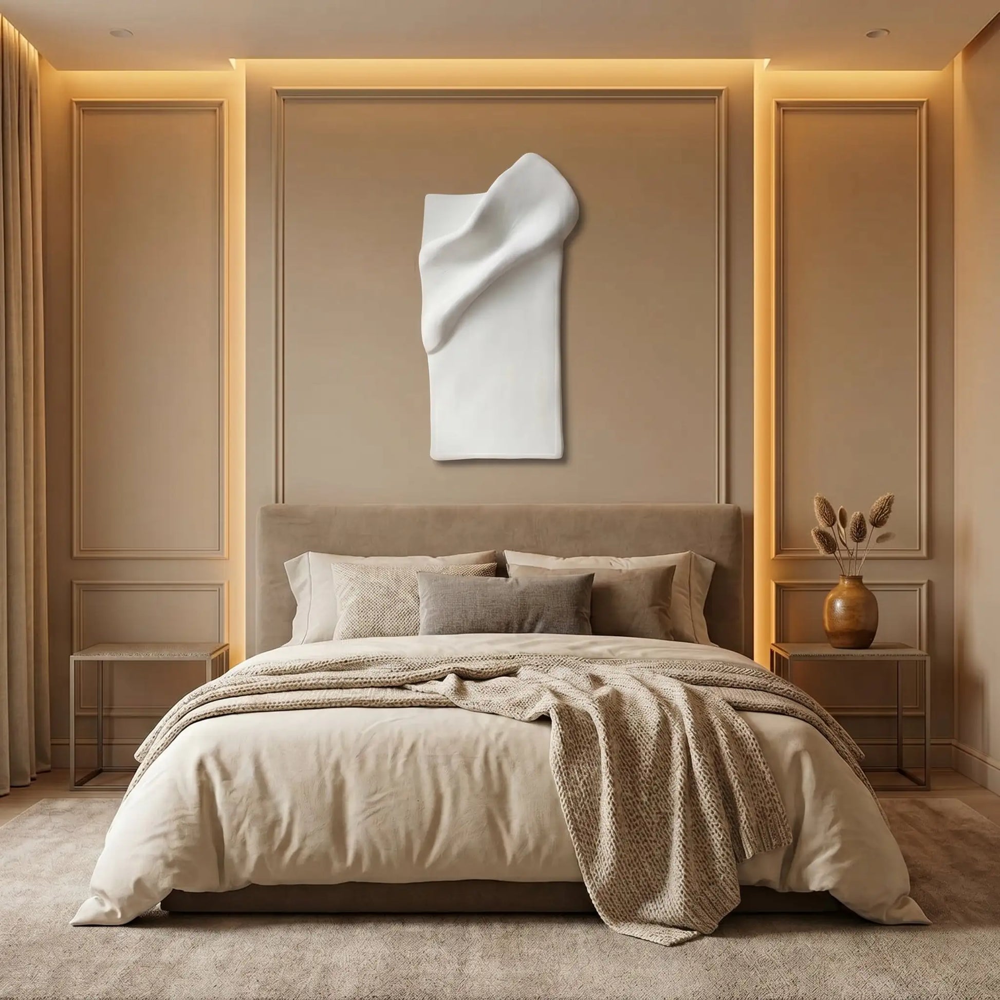 H10029  Soft Sculpt Wall Panel  Luxury Minimal Decor - Hussainor.com