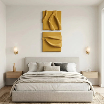 H10030  Mini Sculpt Fold Set  Wall Art (Set of 2) - Hussainor.com