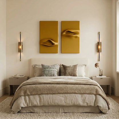 H10031  Soft Sculpt Duo Abstract Wall Decor - Hussainor.com