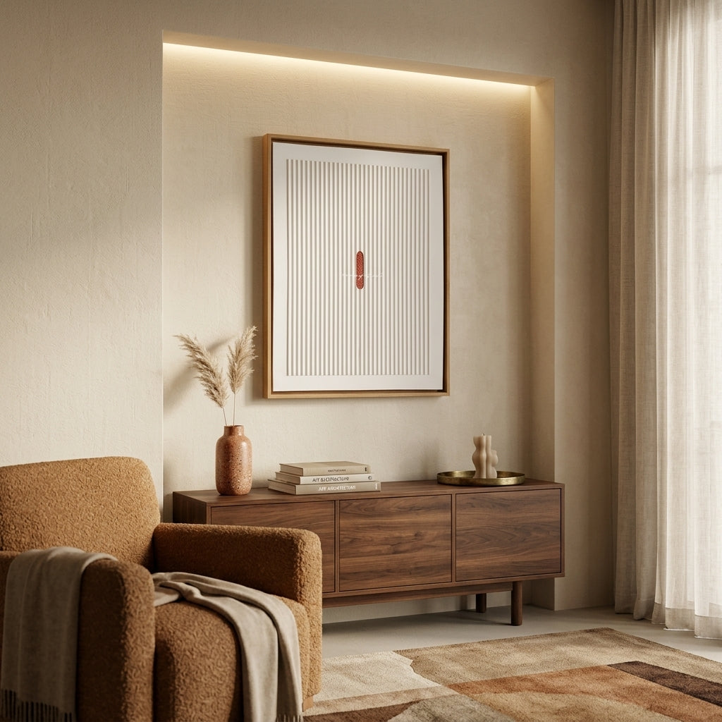 H1002  Minimal Accent Texture Wall Art - Hussainor.com