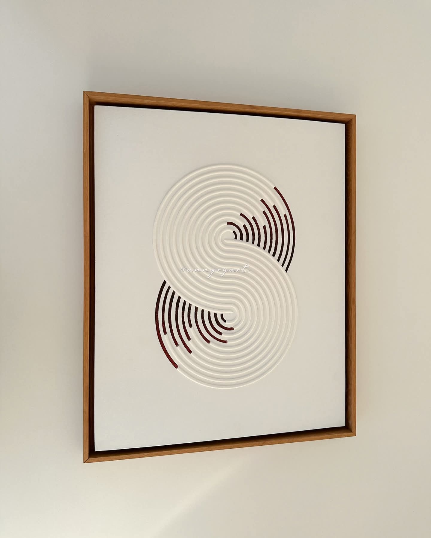 H1006  3D Spiral Curve Texture Wall Art - Hussainor.com