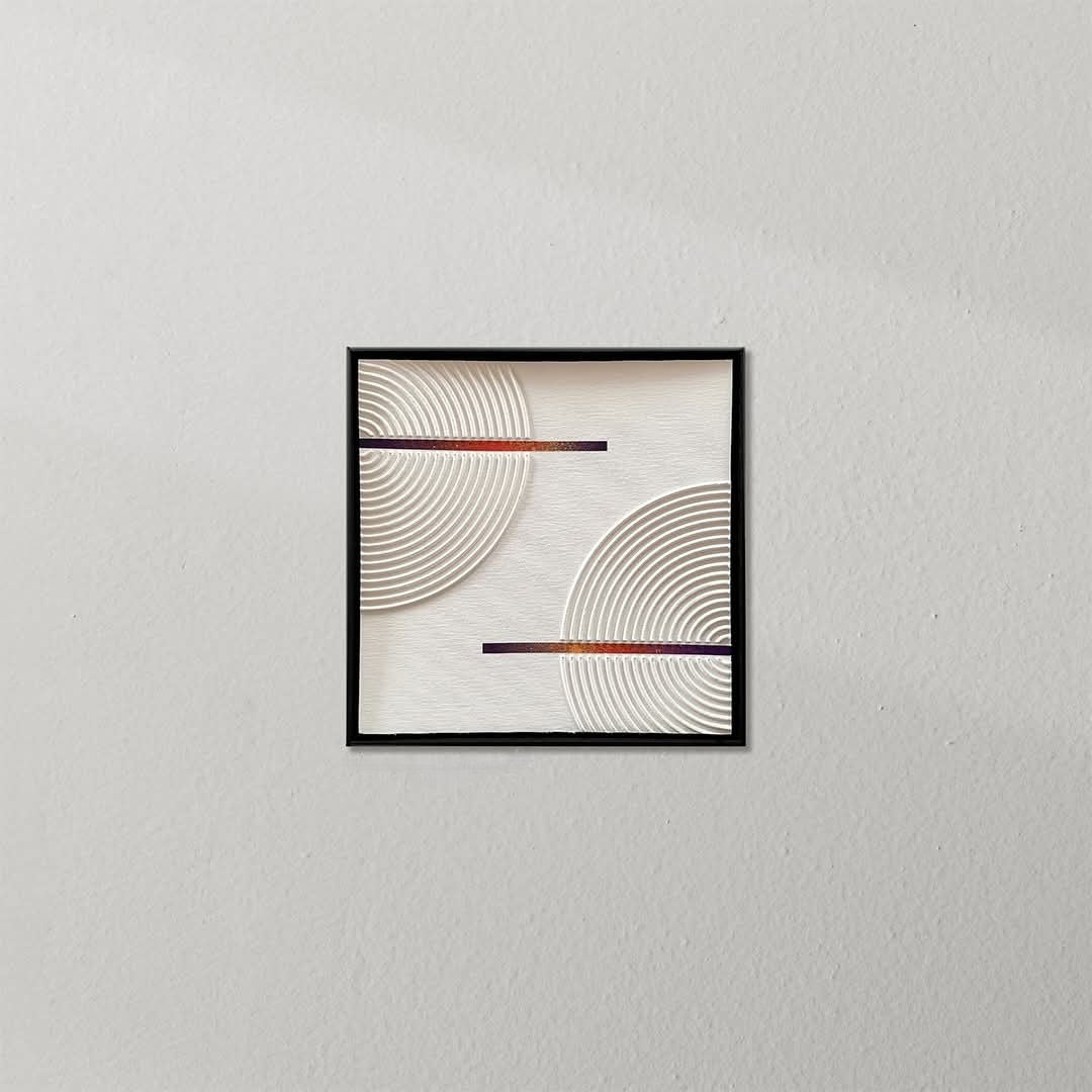 H1005  Modern Half Circle Texture Wall Art - Hussainor.com