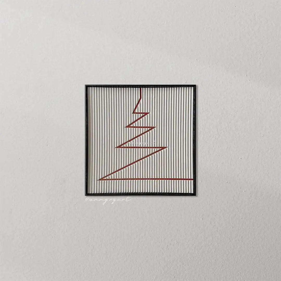 H10019  Modern Geometric Texture Art - Hussainor.com