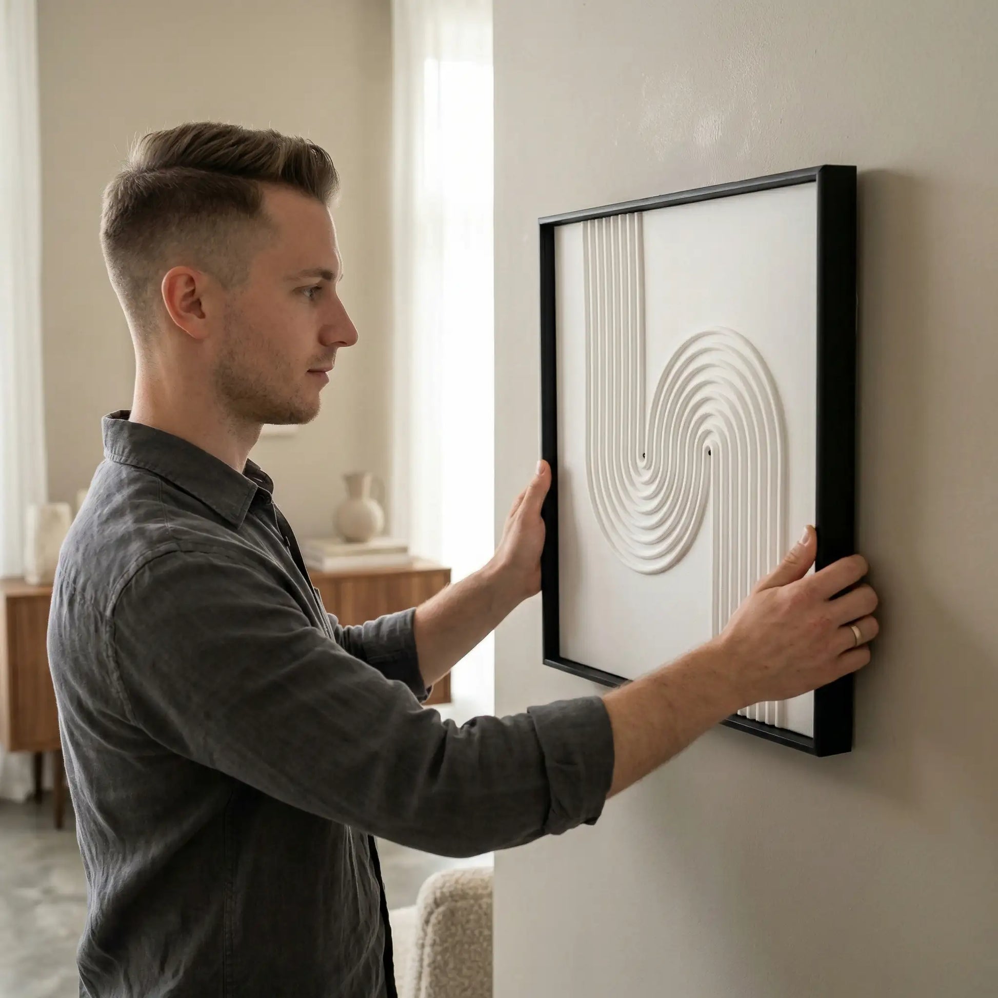 H10017  Abstract Flow Texture Wall Art - Hussainor.com