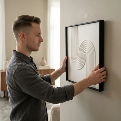 H10017  Abstract Flow Texture Wall Art - Hussainor.com