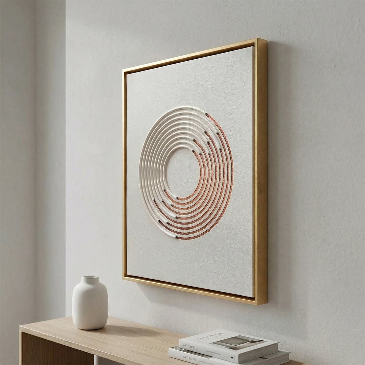 H10015  Abstract Circular Texture Wall Art - Hussainor.com