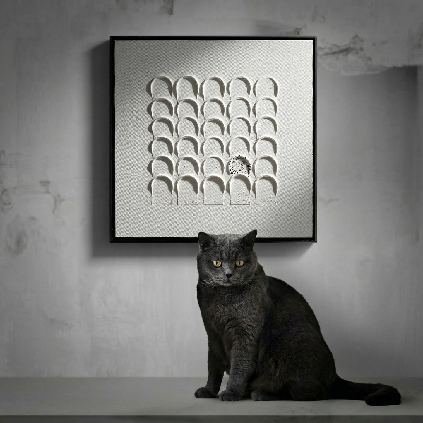 H10011  Abstract Arch Pattern Texture Wall Art - Hussainor.com