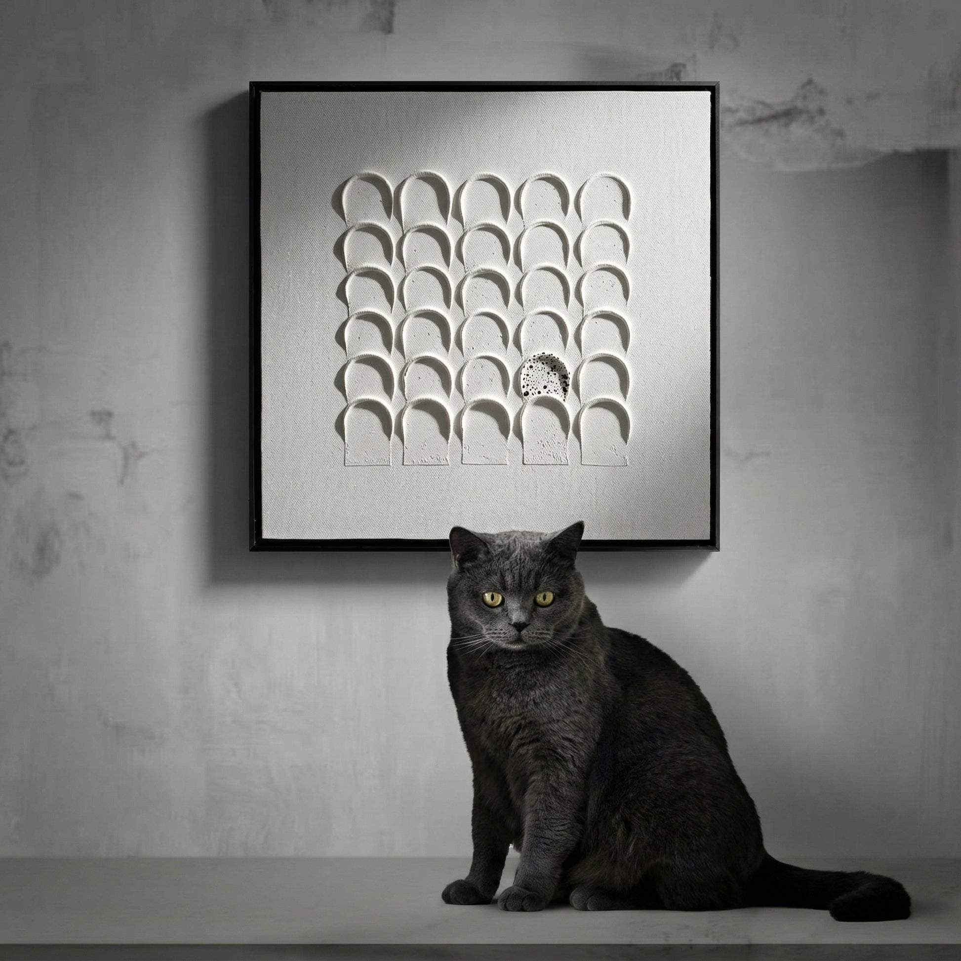 H10011  Abstract Arch Pattern Texture Wall Art - Hussainor.com