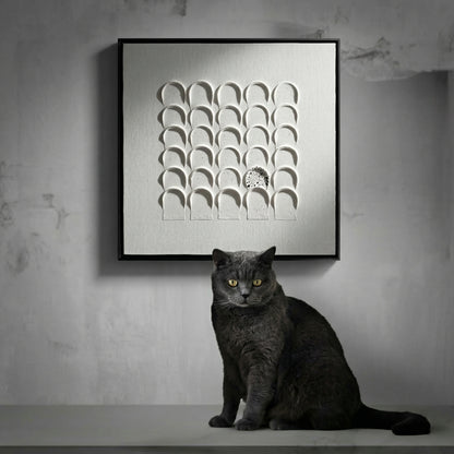 H10011  Abstract Arch Pattern Texture Wall Art - Hussainor.com