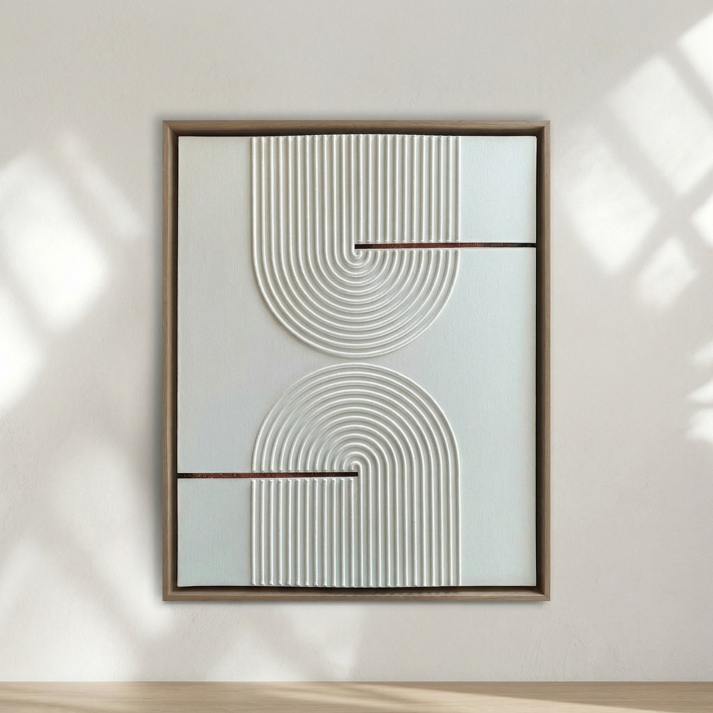 H1008  Refined Geometry Texture Wall Art - Hussainor.com