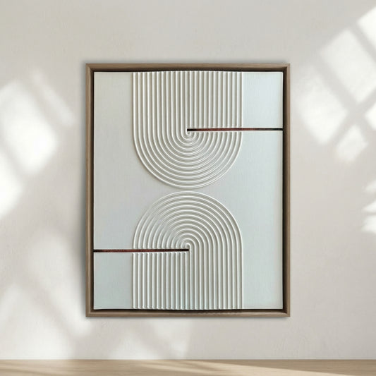 H1008  Refined Geometry Texture Wall Art - Hussainor.com