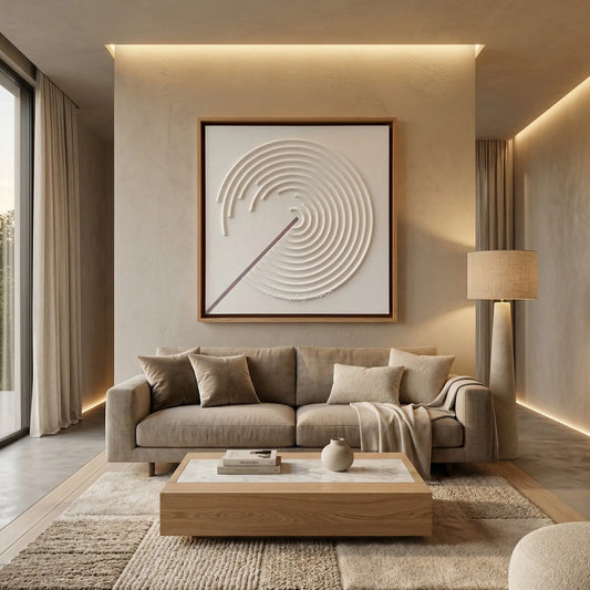 H10016 Abstract Spiral Texture Wall Art - Hussainor.com