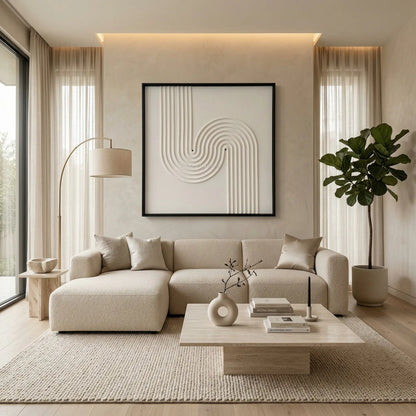 H10017  Abstract Flow Texture Wall Art - Hussainor.com