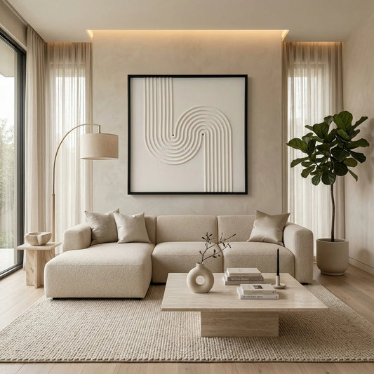 H10017  Abstract Flow Texture Wall Art - Hussainor.com