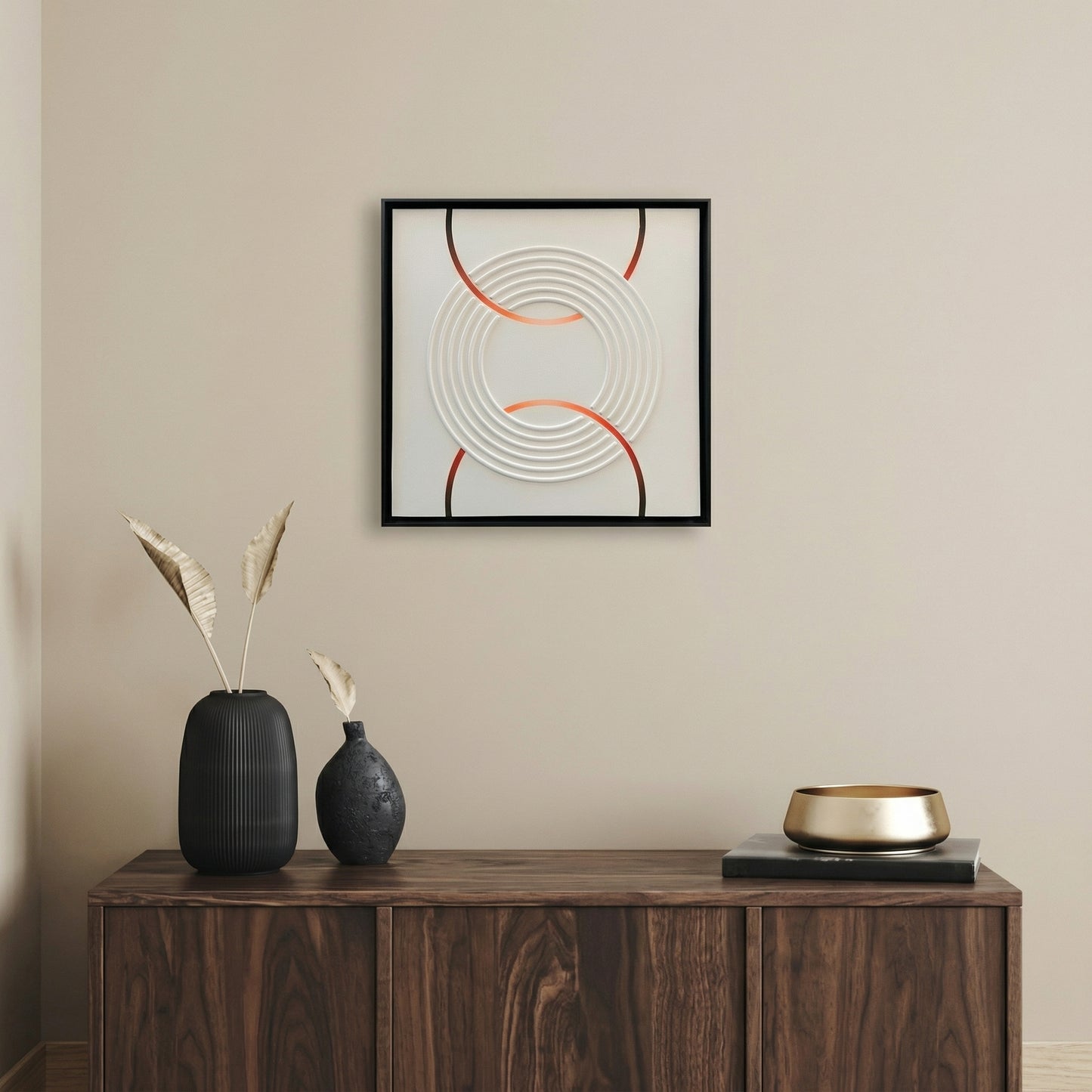 H10010 Modern Circular Texture Wall Art - Hussainor.com