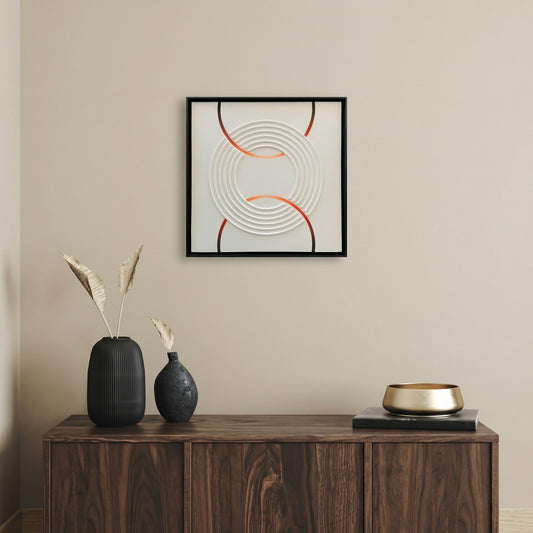 H10010 Modern Circular Texture Wall Art - Hussainor.com