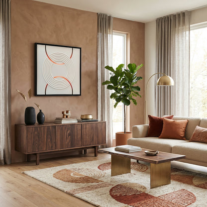 H10010 Modern Circular Texture Wall Art - Hussainor.com