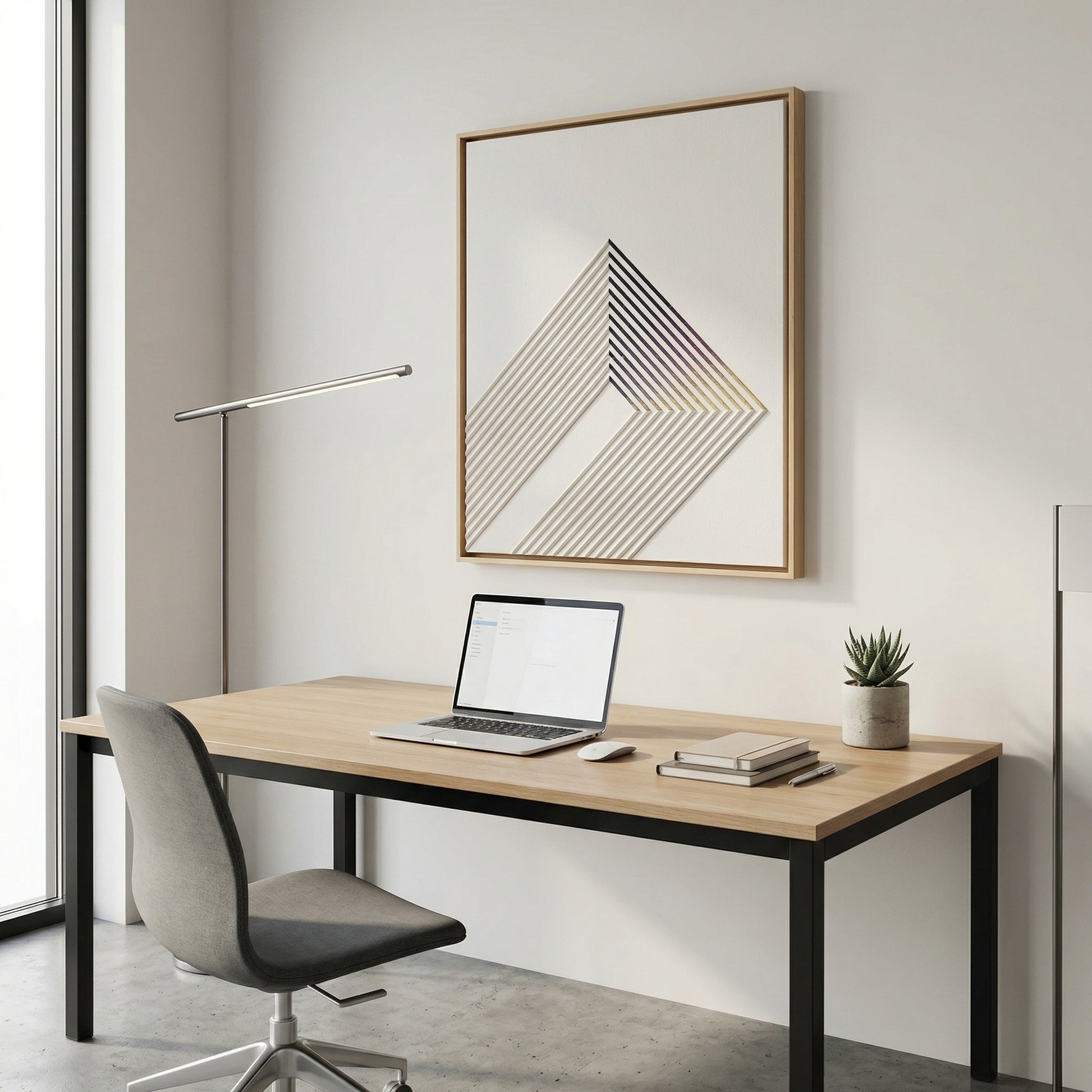 H10014  Abstract Flow Line Texture Wall Art - Hussainor.com