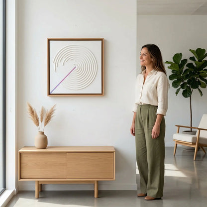 H10016 Abstract Spiral Texture Wall Art - Hussainor.com